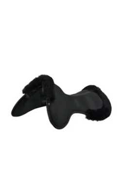 Acavallo Close Contact Memory Foam halvpad med saueskinn