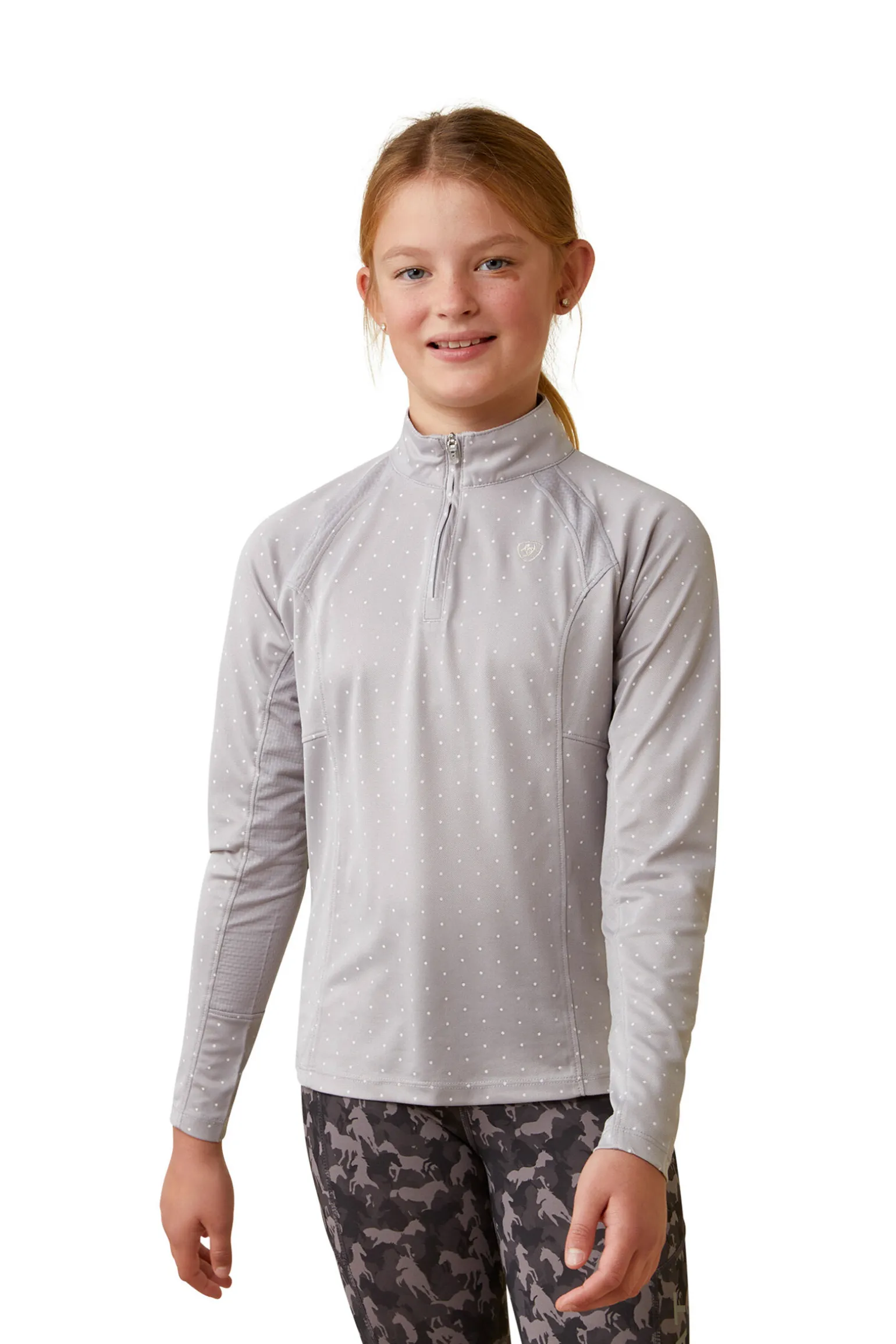 Ariat Yth Sunstopper 2.0 1/4 Zip Baselayer for barn