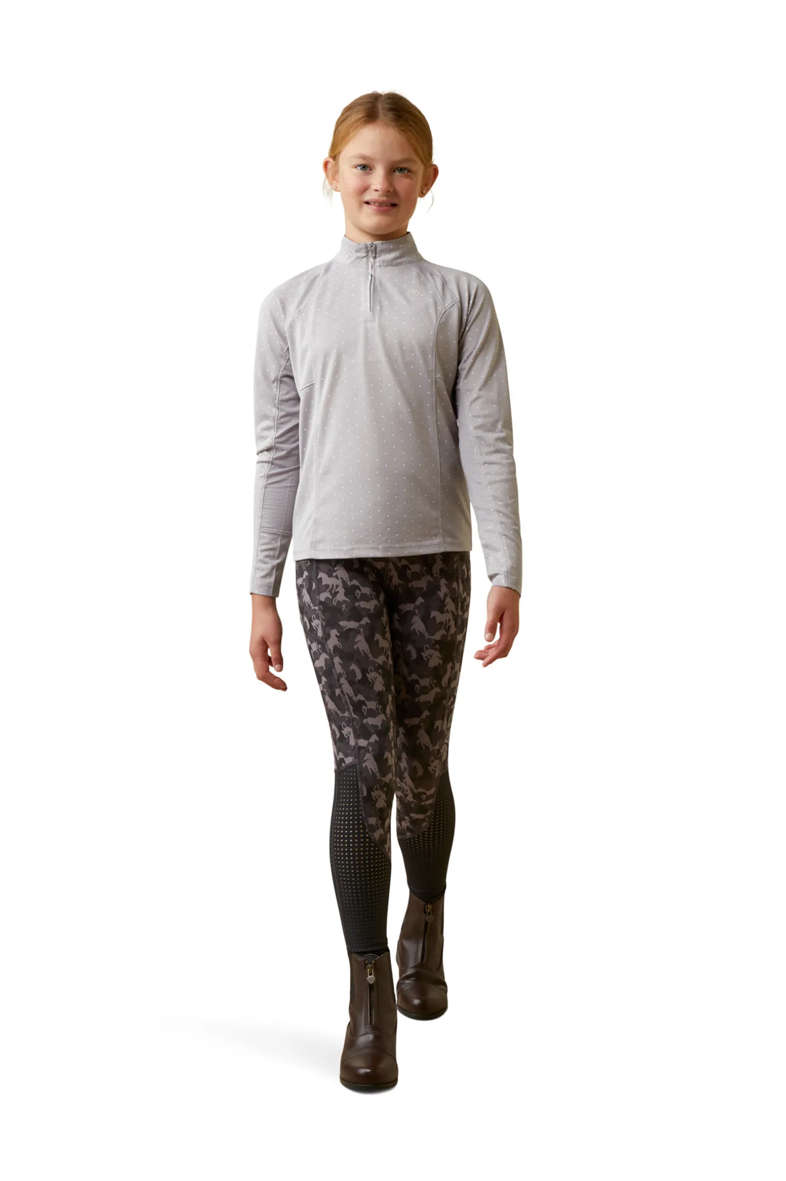 Ariat Yth Sunstopper 2.0 1/4 Zip Baselayer for barn