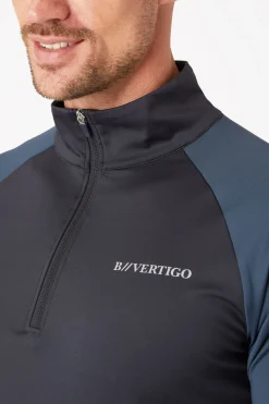 B Vertigo Edmund treningsskjorte med glidelås til herre