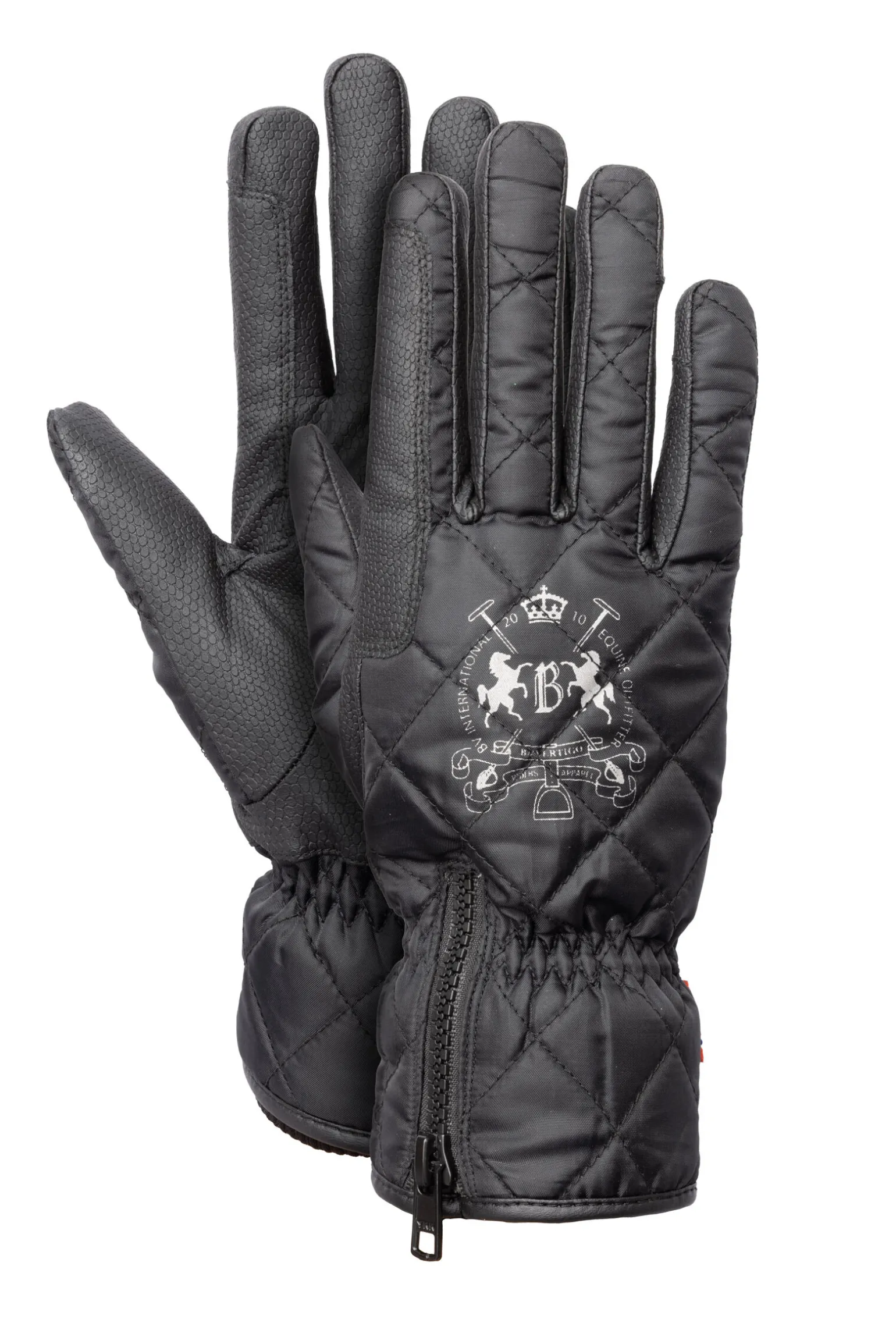B Vertigo Onyx Vanntette polstrede ridehansker