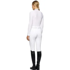 Cavalleria Toscana Embroidery stevneskjorte med lange ermer for kvinner
