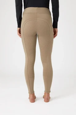 Horze Active helforsterkede ridetights til vinteren med fullgrip og telefonlomme