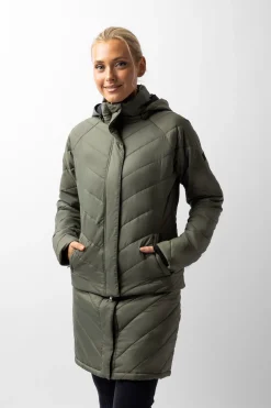 Horze Aurora fôret parkas ridejakke med avtakbar skjorte til dame