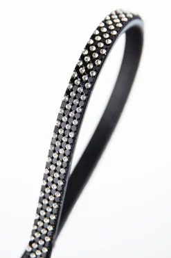 Horze Edinburgh pannebånd med Swarovski-krystaller
