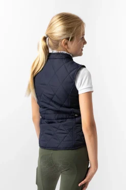 Horze klassisk vattert vest til barn